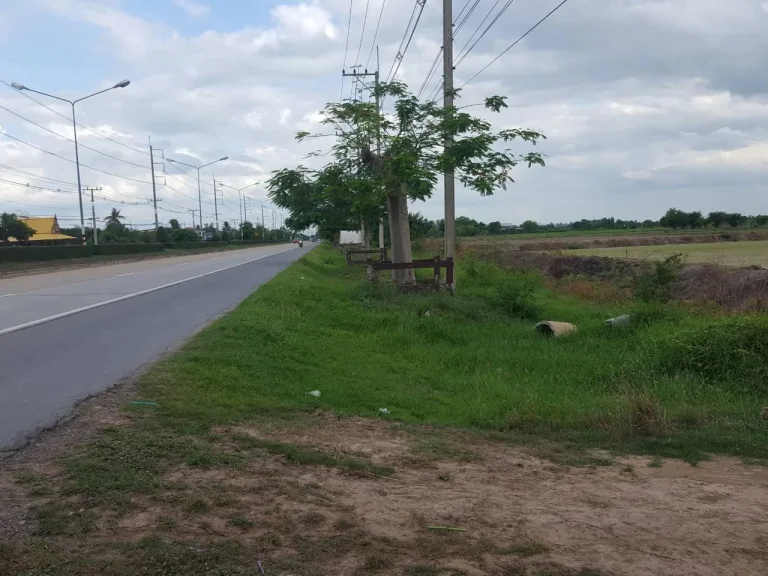 ด่วน ขายที่ดินถูกแปลงสวยติดคอนกรีต 4 เลนส์ อเมืองสุพรรณบุรี พื้นดินสูงแถบไม่ต้องถม เหมาะทำกิจการปั๊มน้ำมันหรือร้านค้า