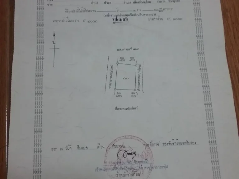 ขายที่ดินบางกระทุ่มตำบลโคกสลุด