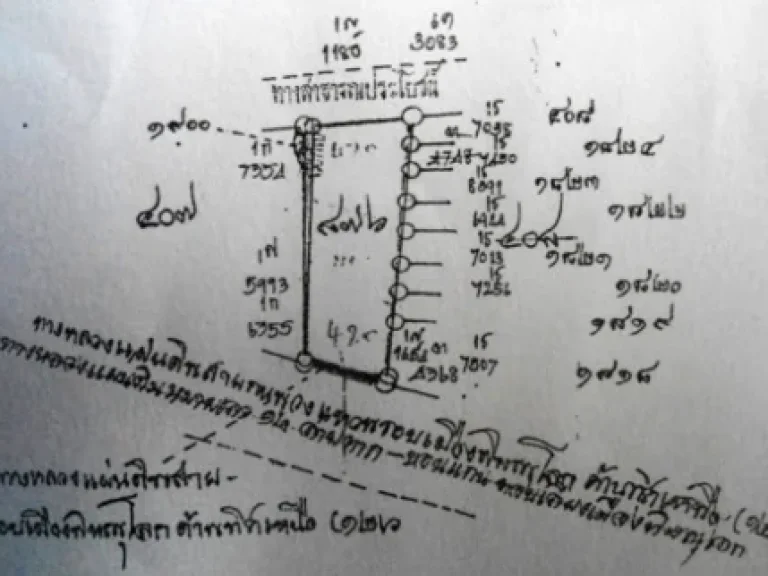 ที่ดิน3ไร่ติดถนนเอเชียทำเลทองหน้าหมู่บ้านธนโชติห่างไฟแดง 300ม