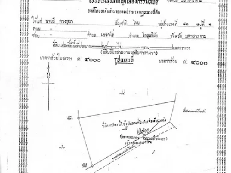 ขายที่ดิน265ไร่ ต เขวาไร่ อโกสุมพิสัย จมหาสารคาม