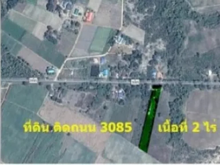 ที่โฉนดด่านมะขามเตี้ย ติดถนน 3085 ยางเกาะ-ลำทราย