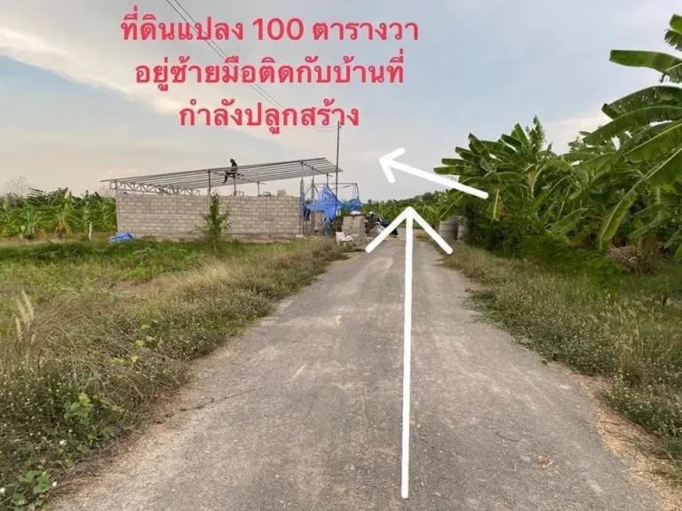 ขายที่ดินเปล่า100ตรว ถมแล้ว