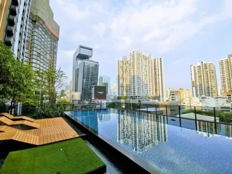 Condo for RENT at Rhythm Asoke 1 ชั้น33 ขนาด 23 ตรม พร้อมเฟอร์นิเจอร์ Build in ครบ