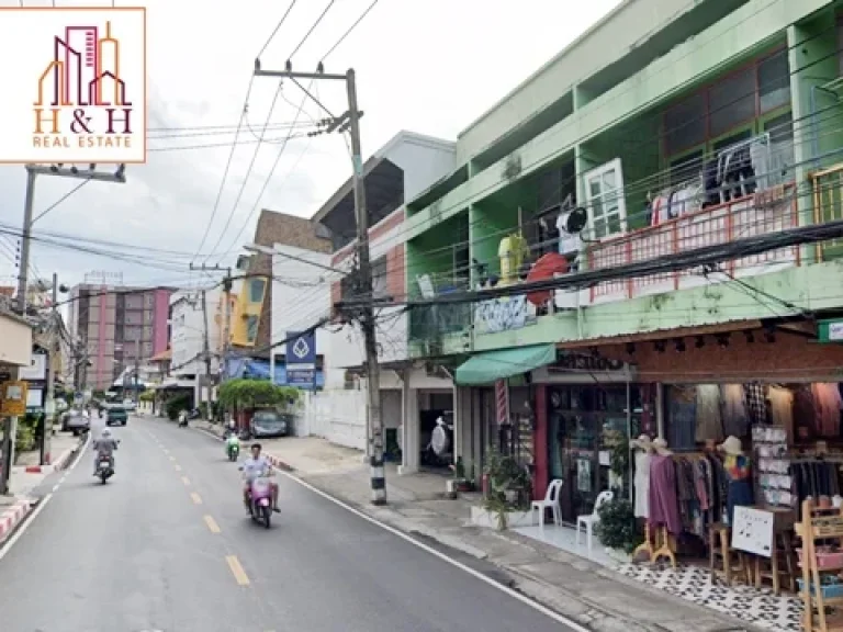 ตึกแถว ติดถนนคนเดิน วัวลาย ใกล้ประตูเชียงใหม่ธนาคารกรุงเทพ