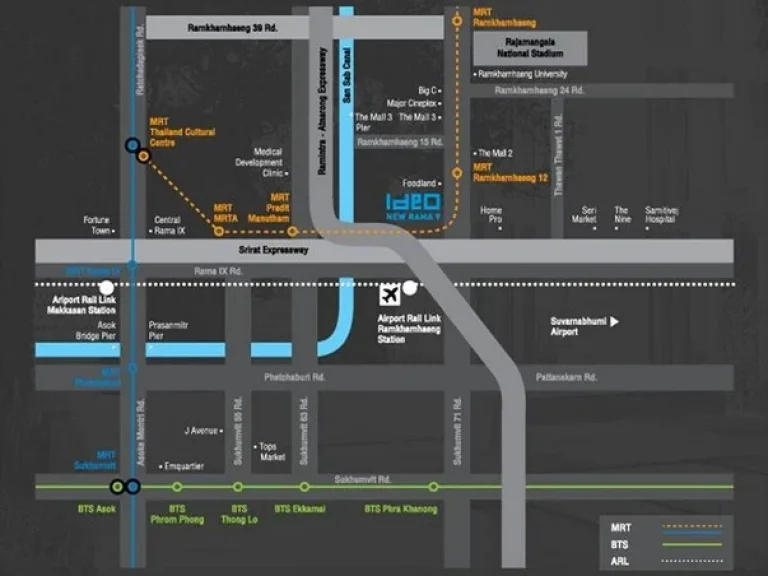 ให้เช่า Ideo new rama 9 ใกล้ APL รามคำแหง ขนาด 3037 ตรม ชั้น 12A ห้องสวย