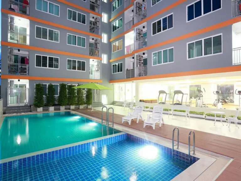 Condo The Maple Ratchada 19 ใกล้ MRT รัชดาภิเษก 2683 ตรม 1 ห้องนอน ชั้น4 วิวสระว่ายน้ำ เฟอร์ครบ