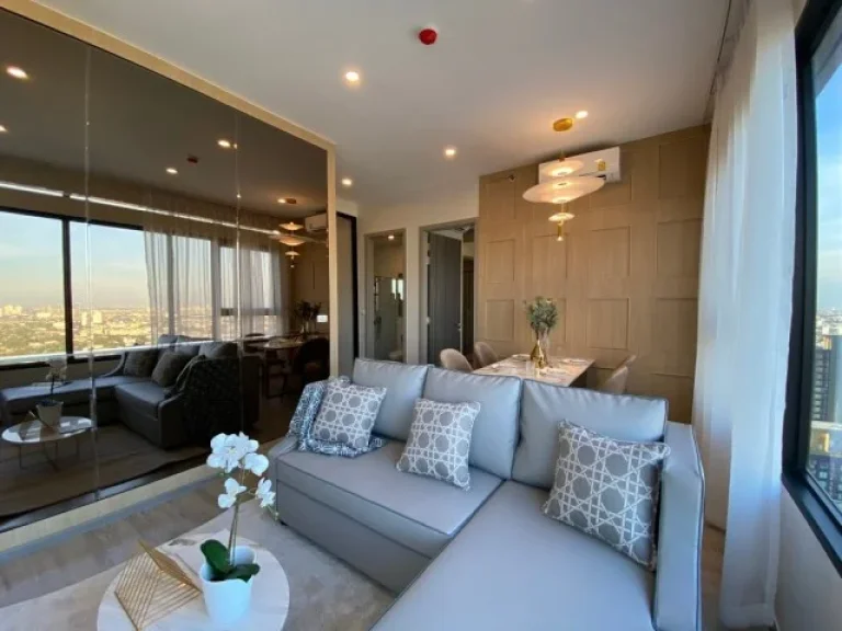 Condo for RENT Knightsbridge Prime Onnut Condo 54 ตารางเมตร ชั้น 43 มี 2 นอน 2น้ำ ห้องมุม