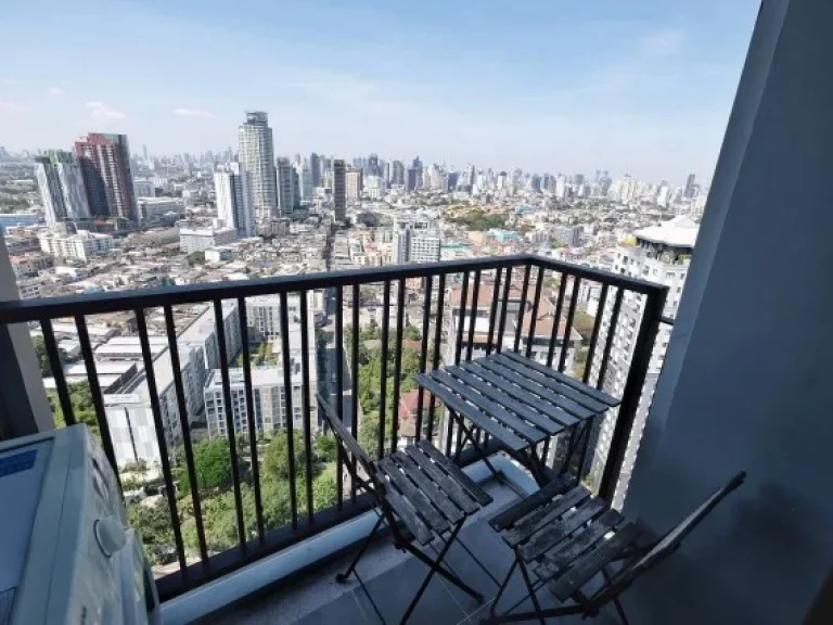 Condo for rent at The Base Park West CORNER room 30 ตรม 31st floor with private garden