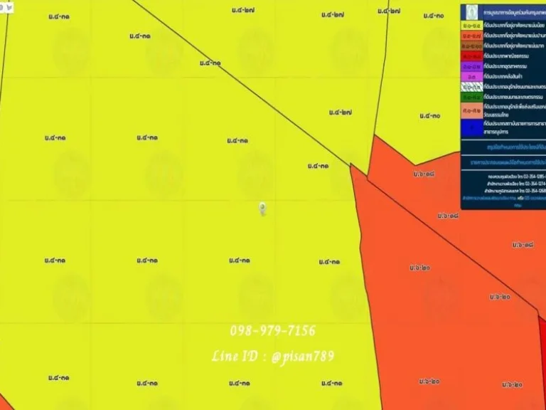 ขายที่ดิน 419 ตารางวา ลาดพร้าว 122 ติดสถานีรถไฟฟ้าสีเหลือง และ รถไฟฟ้าสีส้ม ผังสีเหลือง