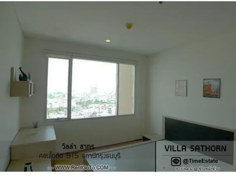 ให้เช่า คอนโดติดBTSกรุงธนบุรี ใกล้สะพานตากสิน ห้องใหญ่มาก วิลล่า สาทร VILLA SATHORN