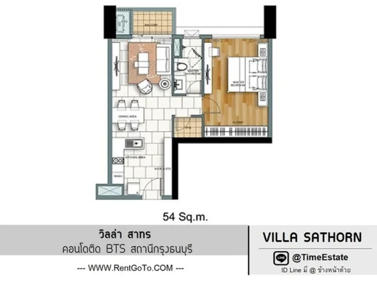 ให้เช่า คอนโดติดBTSกรุงธนบุรี ใกล้สะพานตากสิน ห้องใหญ่มาก วิลล่า สาทร VILLA SATHORN