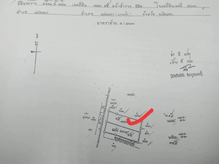 ขายที่ดิน 2โฉนดรวม 11- 3-44 ไร่ ผังเหลือง ติดถนนดำ กว้าง 48mยาว 310 m