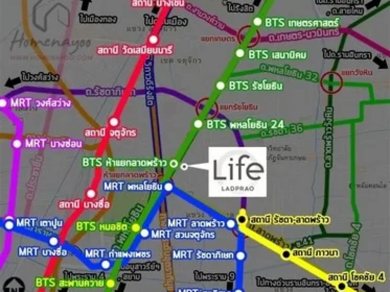 ให้เช่าคอนโดใหม่ Life ลาดพร้าว 35 ตรม ชั้น 26ตรงข้ามเซ็นทรัลลาดพร้าว