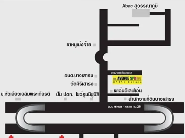 ให้เช่าคอนโด ดิ อเวนิว สปริง แอท เอแบค บางนา ชั้น 4 ตึก C แบบ 1 ห้องนอน ถูกสุด 5000 บาท