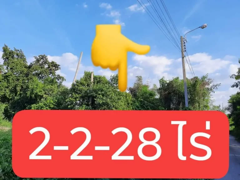 ขายที่ดินเปล่า 2-2-28 ไร่1028 ตรว