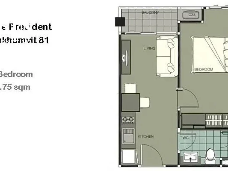 ขายด่วนมาก the president sukhumvit 81 แก้ว 061-964-2492