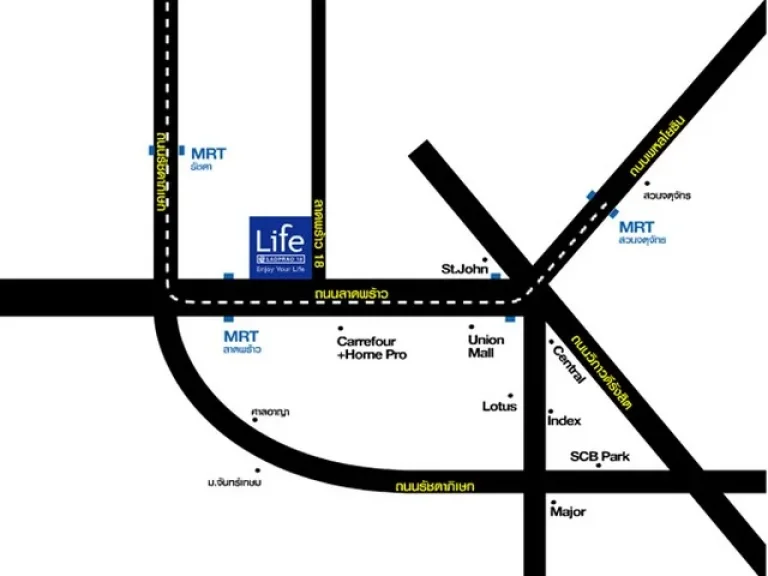 ให้เช่า คอนโด ไลฟ์ แอท ลาดพร้าว 18 LIFE ADD LADPRAO 18 ใกล้ MRT ลาดพร้าว