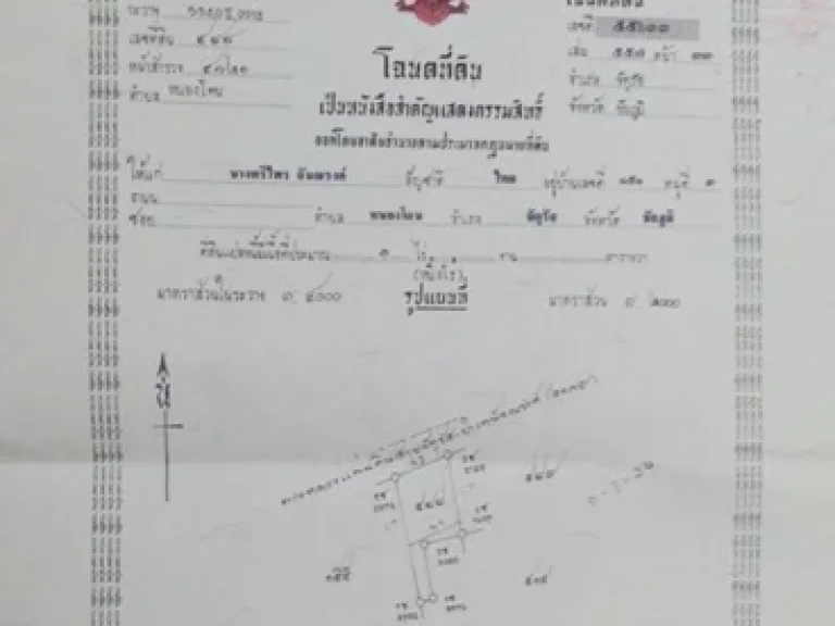 ที่ดินโฉนด 1 ไร่ ถมแล้วติดถนนสายจัตุรัส-บำเหน็จฯ