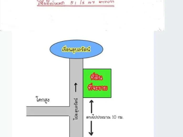 ขายที่ ออุบลรัตน์ ติดถนนทางไปเขื่อนเจ้าของขายเอง