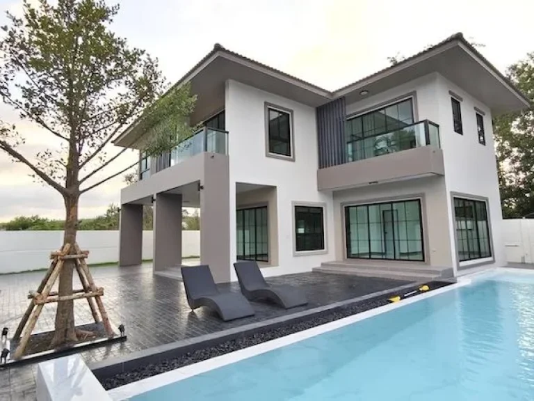 ขายบ้านเดี่ยว pool villa 4ห้องนอน 4 ห้องน้ำ 1ห้องครัว จอดรถ