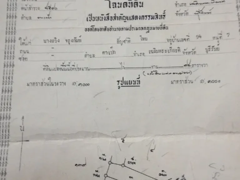 ขายด่วนที่ดินหลุดจำนอง อยู่ในชุมชน