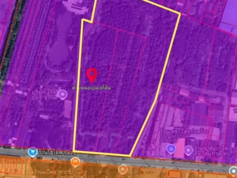 ขายที่ดิน 17 ไร่ ผังเมืองสีม่วง คลองมะเดื่อ กระทุ่มแบน