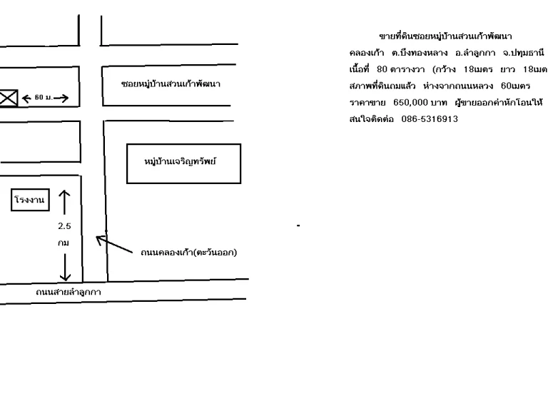 ขายที่ดินซอยสวยเก้าพัฒนา