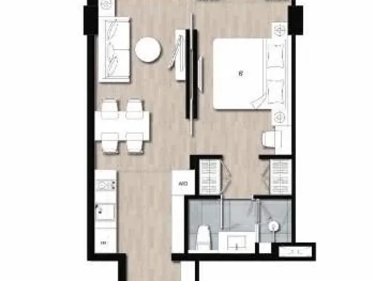  ขายดาวน์ ห้องพิเศษ Klass Siam 1 ห้องนอน 498 ตรม ทิศเหนือ พร้อมโอน