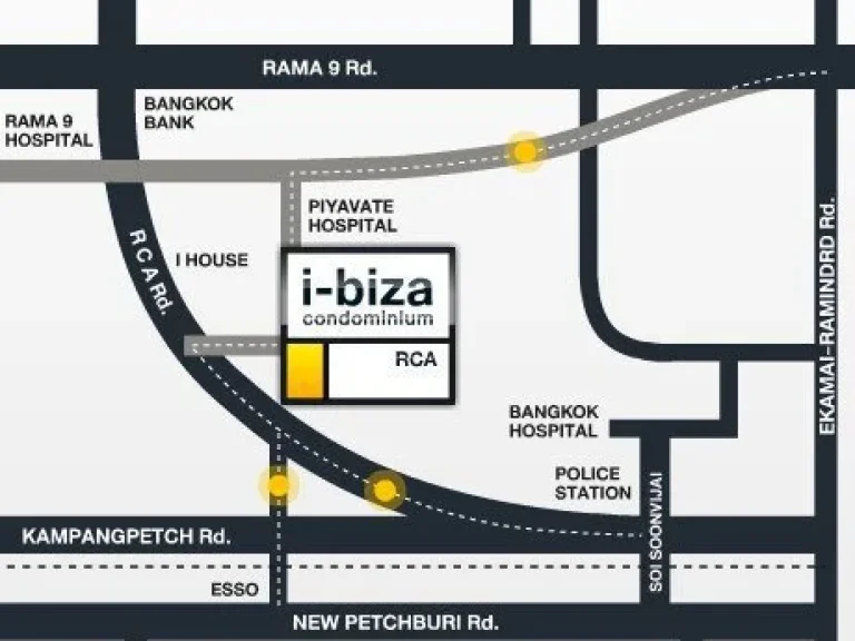 ขายคอนโด ไอ บิซา I-Biza RCA ขนาด 32 ตรม ตึก A ชั้น 8 ใกล้ MRT พระราม 9 เพชรบุรี