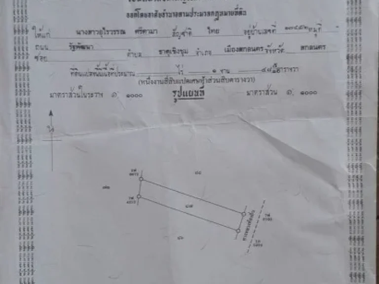 ขายที่ดินหน้า มราชภัฏสกลนคร