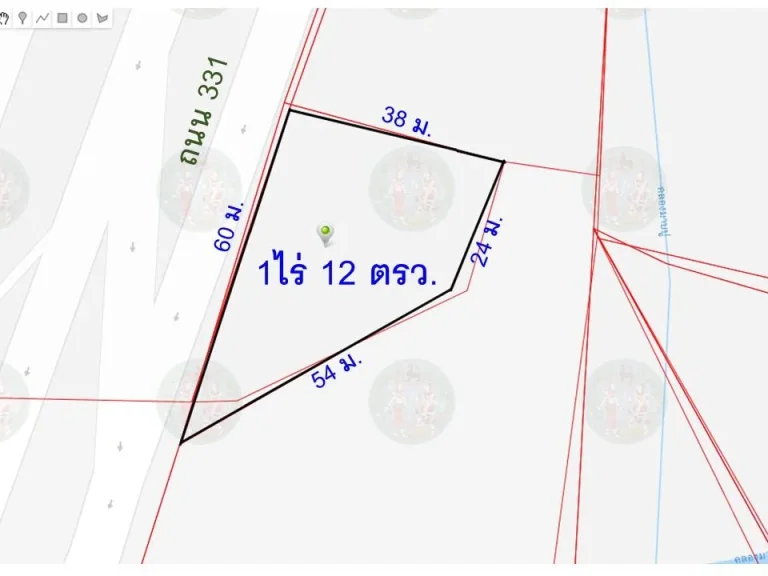 ขาย 1ไร่12 ตรว ติดถนน331 ตรงข้ามนิคมWHA อีสเทิร์นซีบอร์ด2