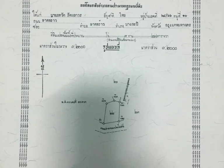 ขายที่ดินหน้าวัดหลักห้า