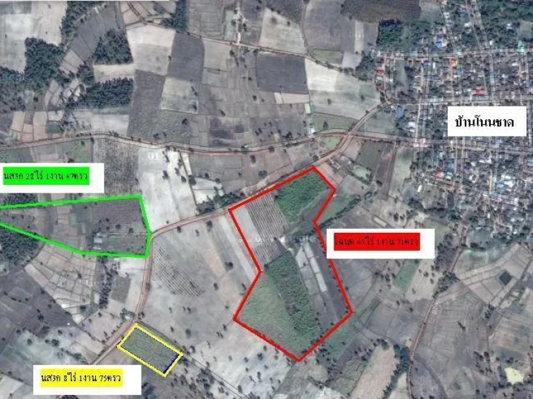 ขายที่ดิน 3 แปลง 65ไร่ 28ไร่ 8ไร่ บ้านโนนชาด