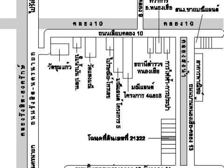 ที่ดินคลอง10ถนนสายหลักรถเมล์ผ่าน