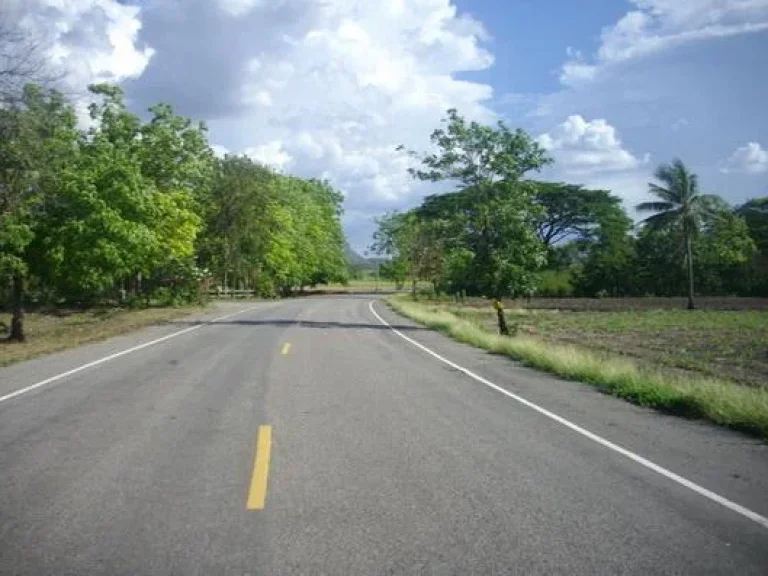 ขายที่ดิน6ไร่โฉนดติดถนนลาดยางมีเพื่อนบ้านบ้านไฟฟ้าประปาพร้อม