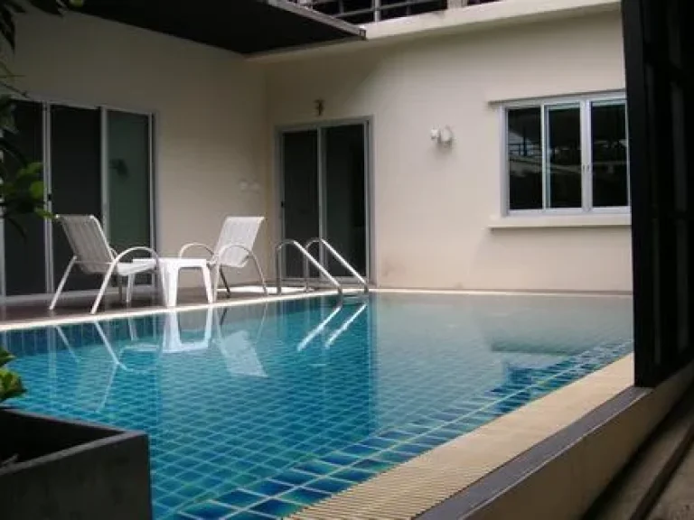 Modern style with private pool for rent in the compound on Bangna area