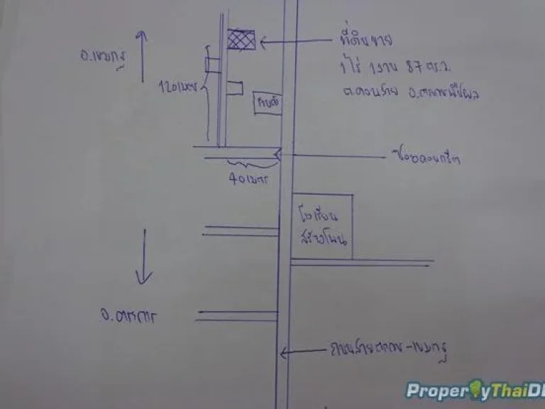 ขายที่ดินเปล่า 1 ไร่ 1 งาน 87 ตรว ตคอนสาย อตระการ ห่างถนนใหญ่นิดเดียว