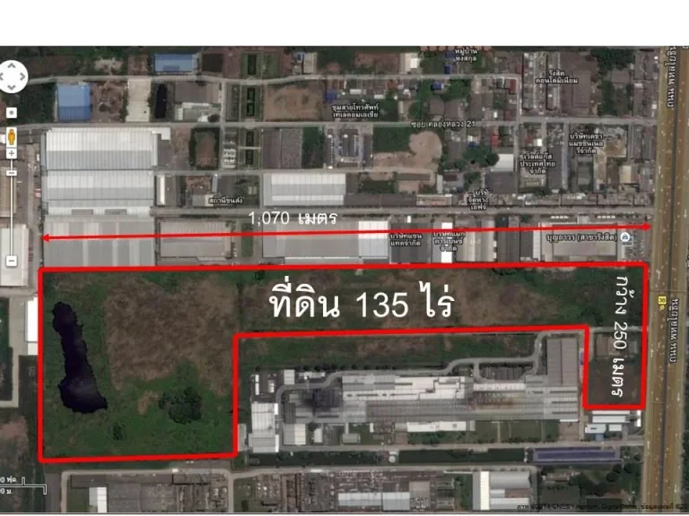 ขายที่ดิน 135 ไร่ ติดถนนพหลโยธิน