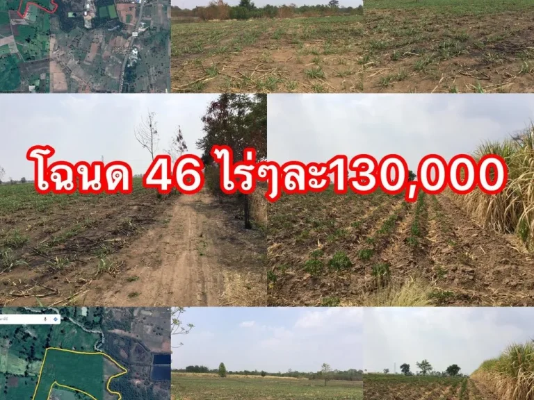 ขายโฉนดที่ดิน 46 ไร่ๆละ 130000