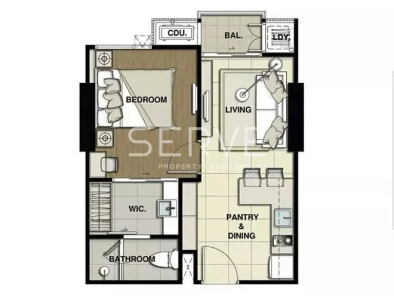 ขาย The Crest Sukhumvit34 BTS Thong lor 1 Bd 1 Bth 35 sqm 7975 MB