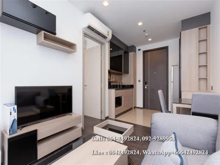 Condo for rent The Line ASoke Rachada Near MRT Rama9 size 34 sqm 1Bed 1Bath Floor 31th