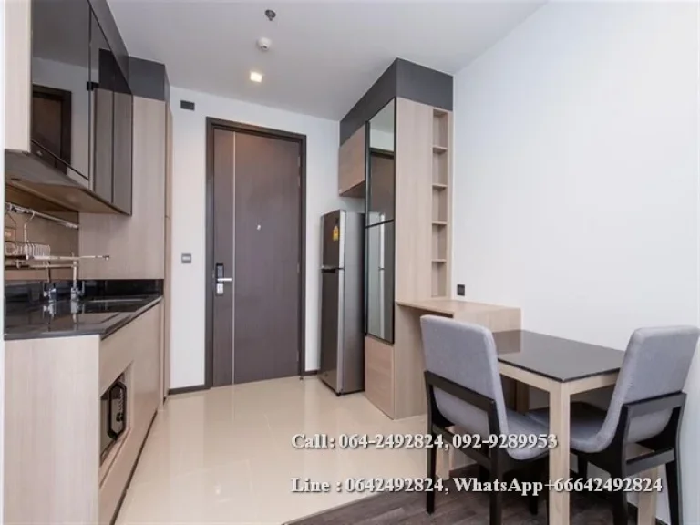 Condo for rent The Line ASoke Rachada Near MRT Rama9 size 34 sqm 1Bed 1Bath Floor 31th