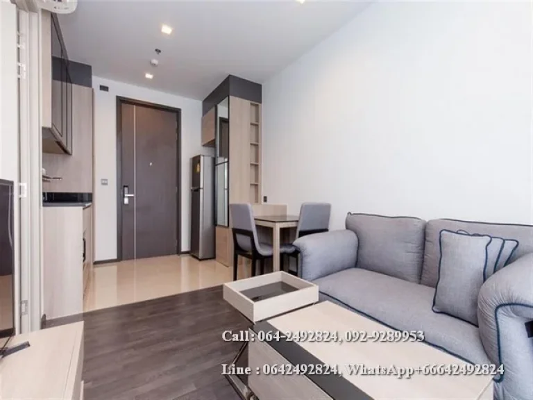 Condo for rent The Line ASoke Rachada Near MRT Rama9 size 34 sqm 1Bed 1Bath Floor 31th