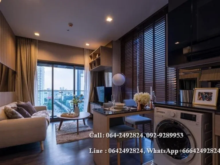 Condo for sale The Line Asoke-Ratchada 35 sqm 12A floor Near MRT Rama 9 Station Sale with tenant