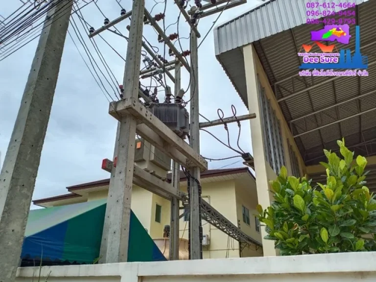 ขาย-ให้เช่าโรงงาน 2475 ตรมที่ดิน 2 ไร่ สมุทรสาคร มี รง4 ไฟฟ้า 250KVA ราคาถูก