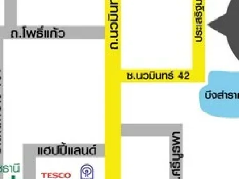 ขายบ้านเดี่ยว2ชั้น ซอยนวมินทร์42 คลองกุ่ม บางกะปิ เนื้อที่ 96 ตรวขายถูก