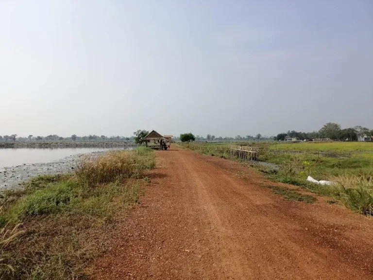 ขายที่ดิน ติดสระน้ำบ้านคูตานพ อำเภอบ้านสร้าง จังหวัดปราจีนบุรี เนื้อที่ 29-2-75 ไร่