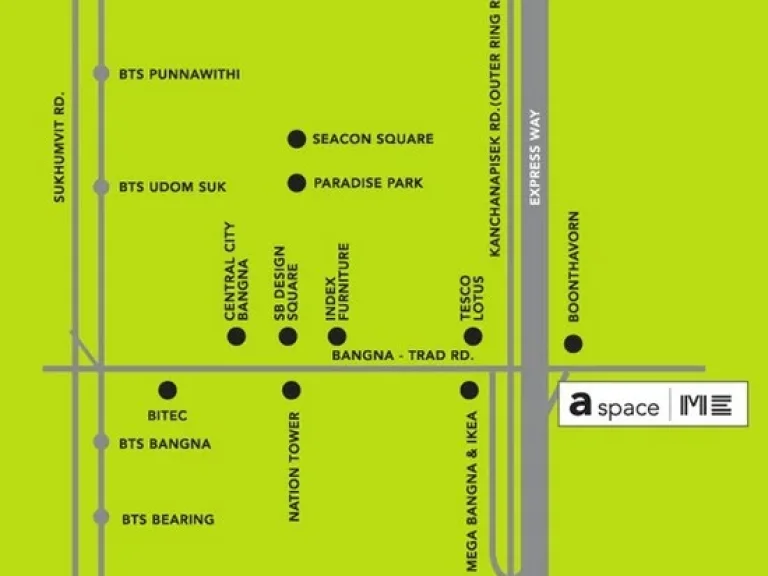 ขาย คอนโด เอ สเปซ มี บางนา a space ME condo bangna ชั้น25