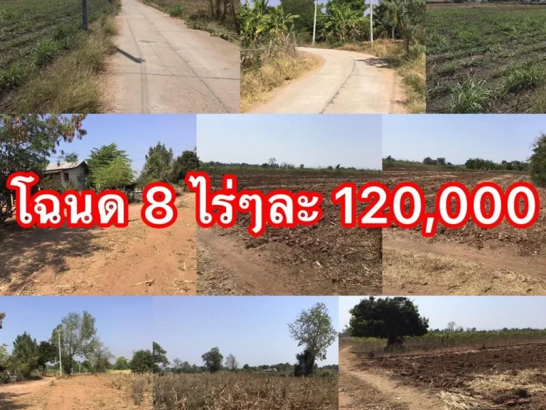 ขายโฉนดที่ดิน 8 ไร่ๆละ 120000 น้ำไฟถึง