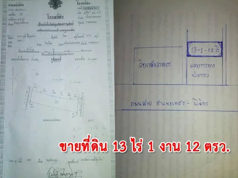 ขายที่ดิน 13-1-12 ไร่